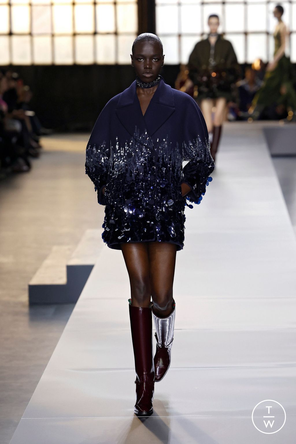 Fashion Week Milan Fall/Winter 2024 look 9 de la collection Gucci womenswear