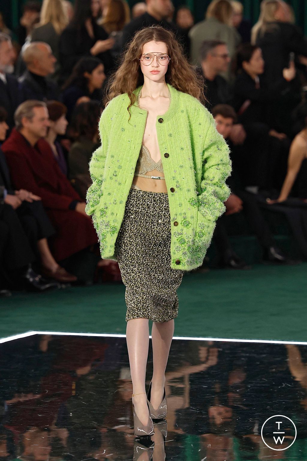 Fashion Week Milan Fall/Winter 2025 look 18 from the Gucci collection womenswear