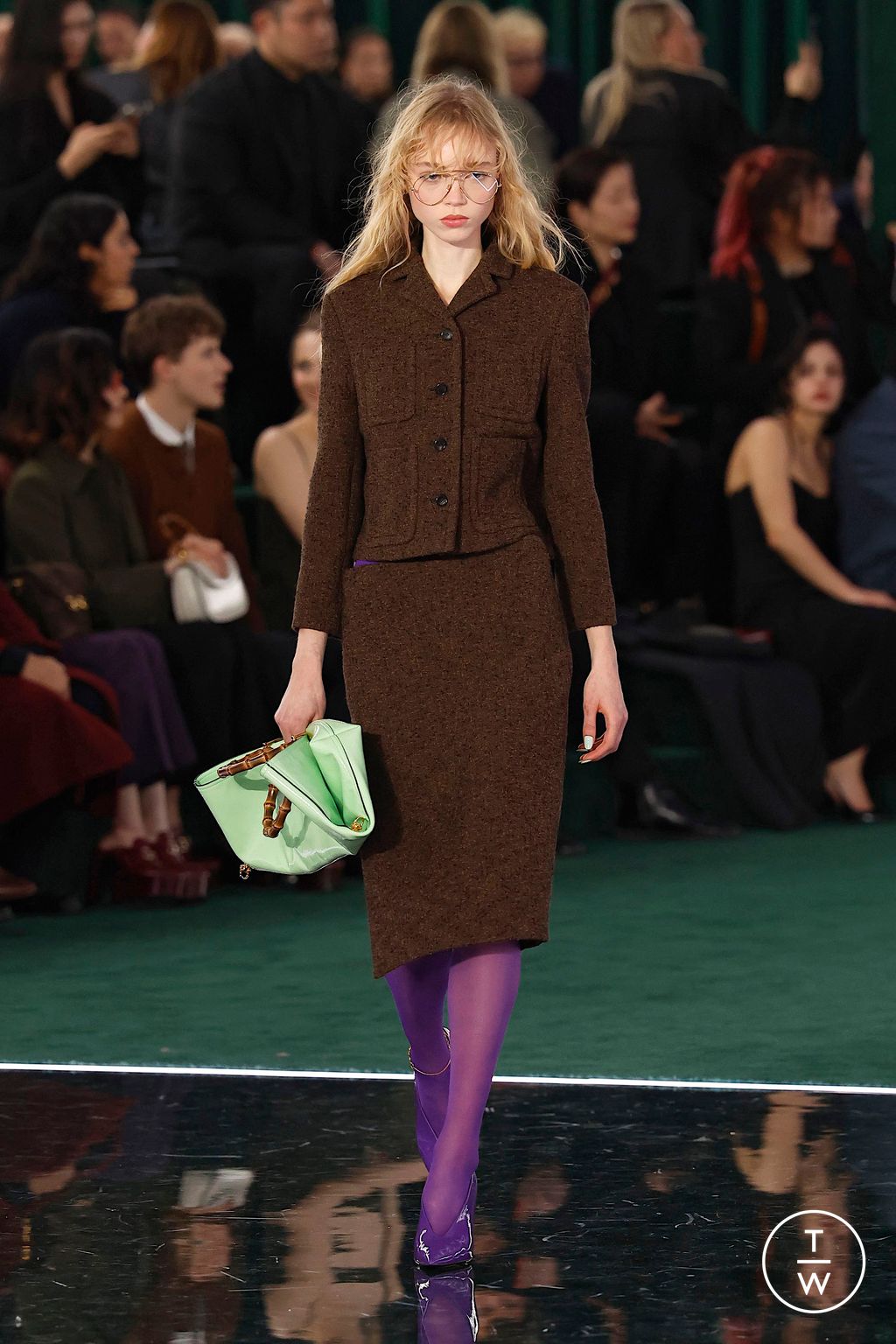 Fashion Week Milan Fall/Winter 2025 look 23 from the Gucci collection womenswear