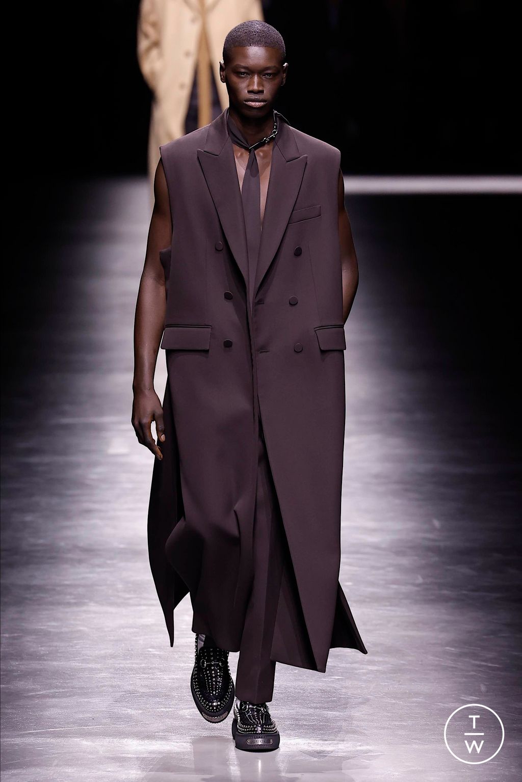 Fashion Week Milan Fall/Winter 2024 look 5 de la collection Gucci menswear