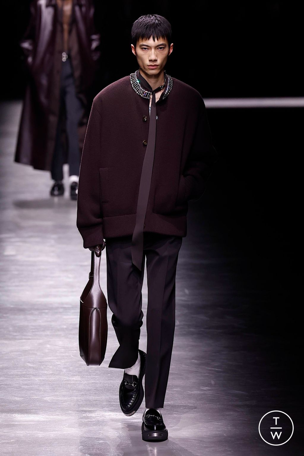 Fashion Week Milan Fall/Winter 2024 look 8 de la collection Gucci menswear