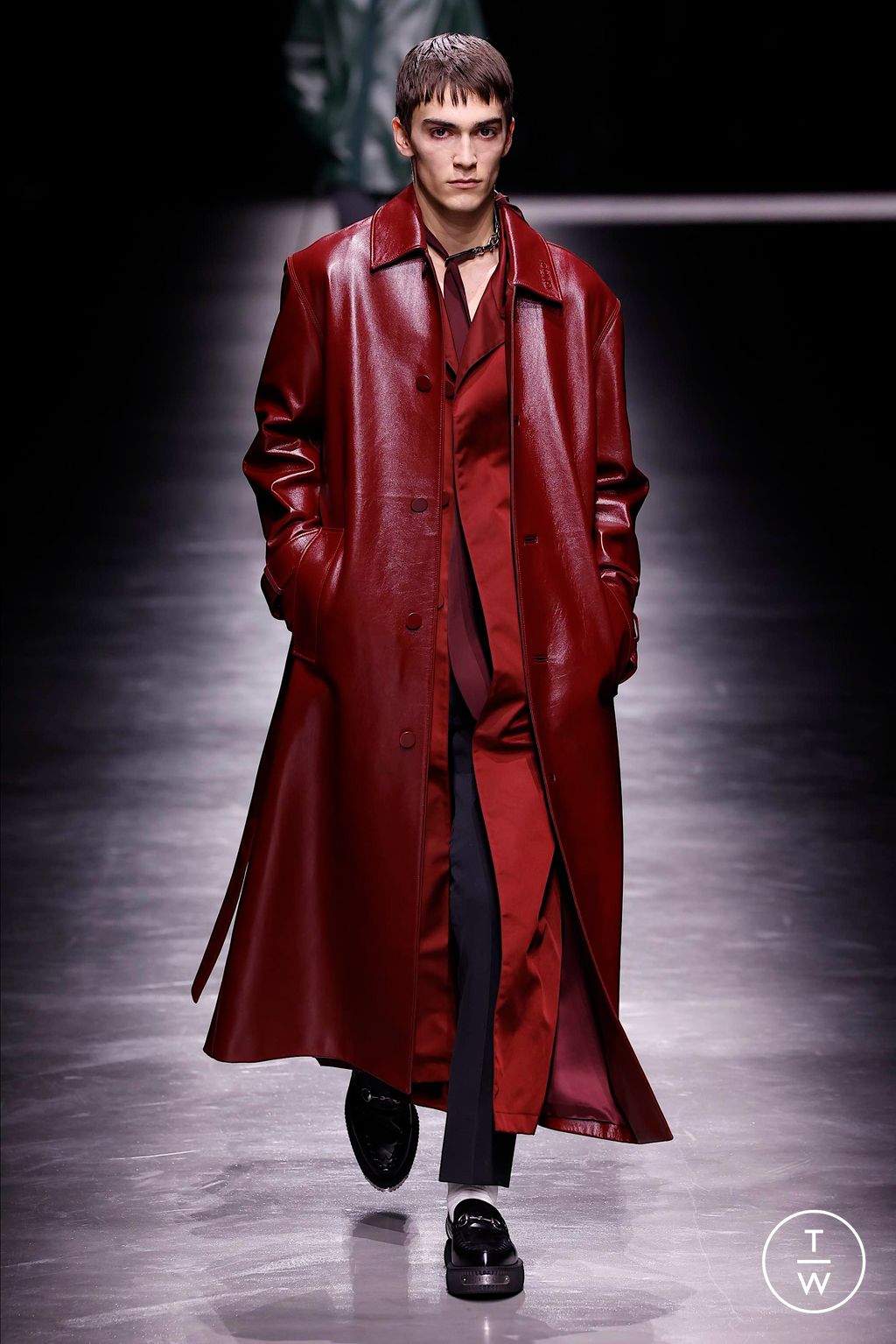 Fashion Week Milan Fall/Winter 2024 look 10 de la collection Gucci menswear