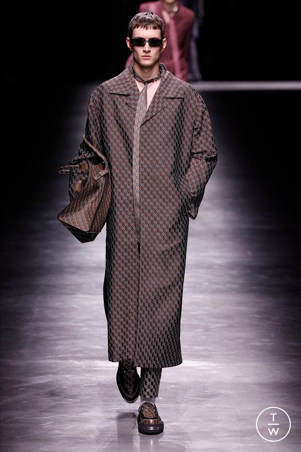 Fashion Week Milan Fall/Winter 2024 look 12 de la collection Gucci menswear
