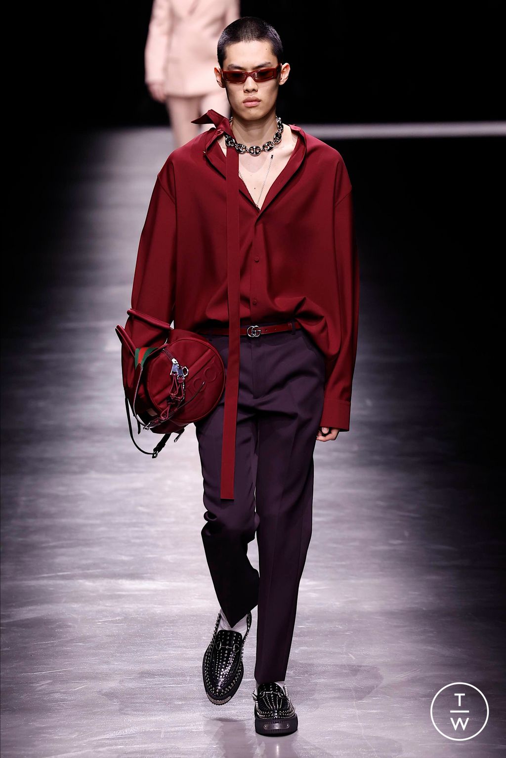 Fashion Week Milan Fall/Winter 2024 look 18 de la collection Gucci menswear