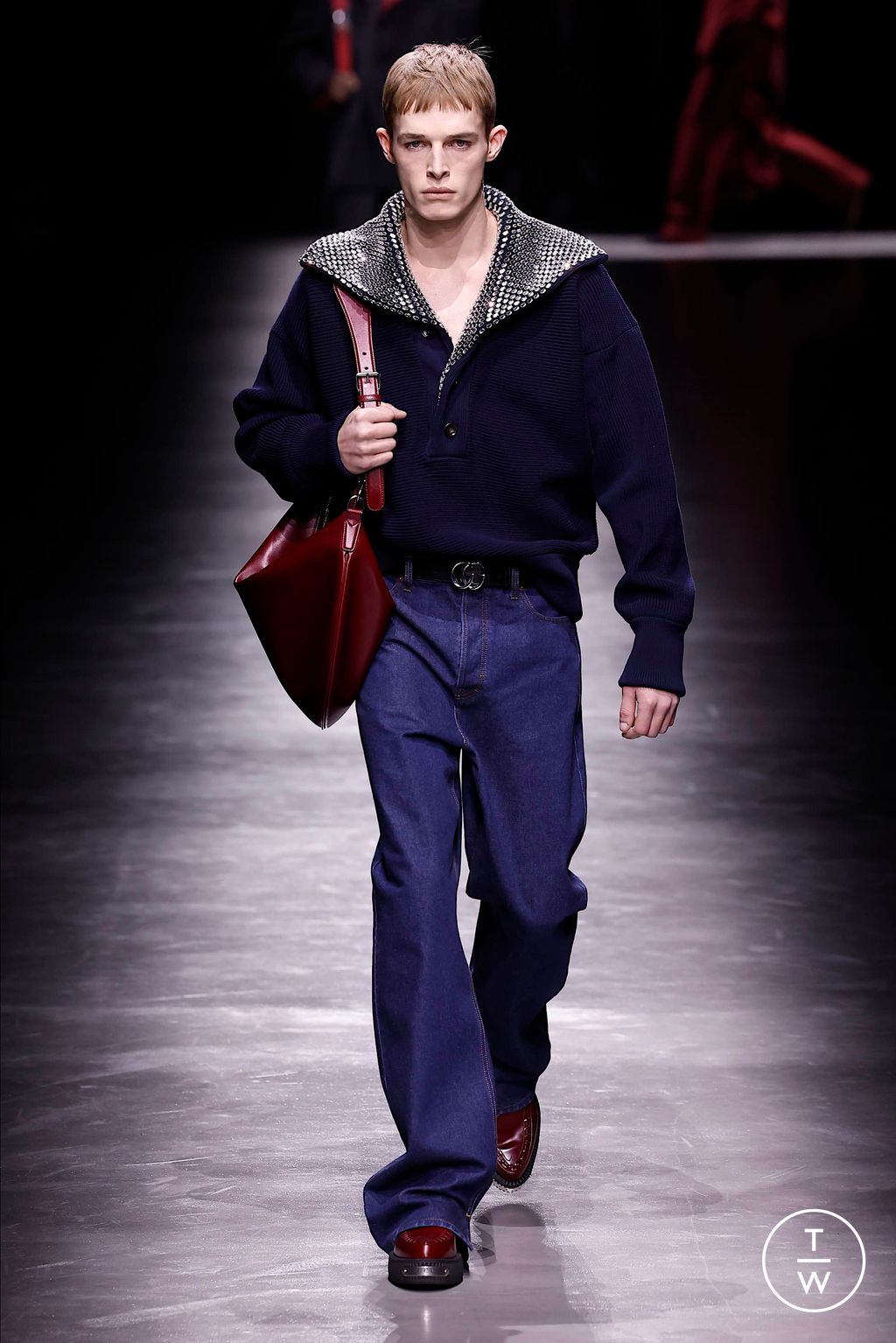 Fashion Week Milan Fall/Winter 2024 look 35 de la collection Gucci menswear