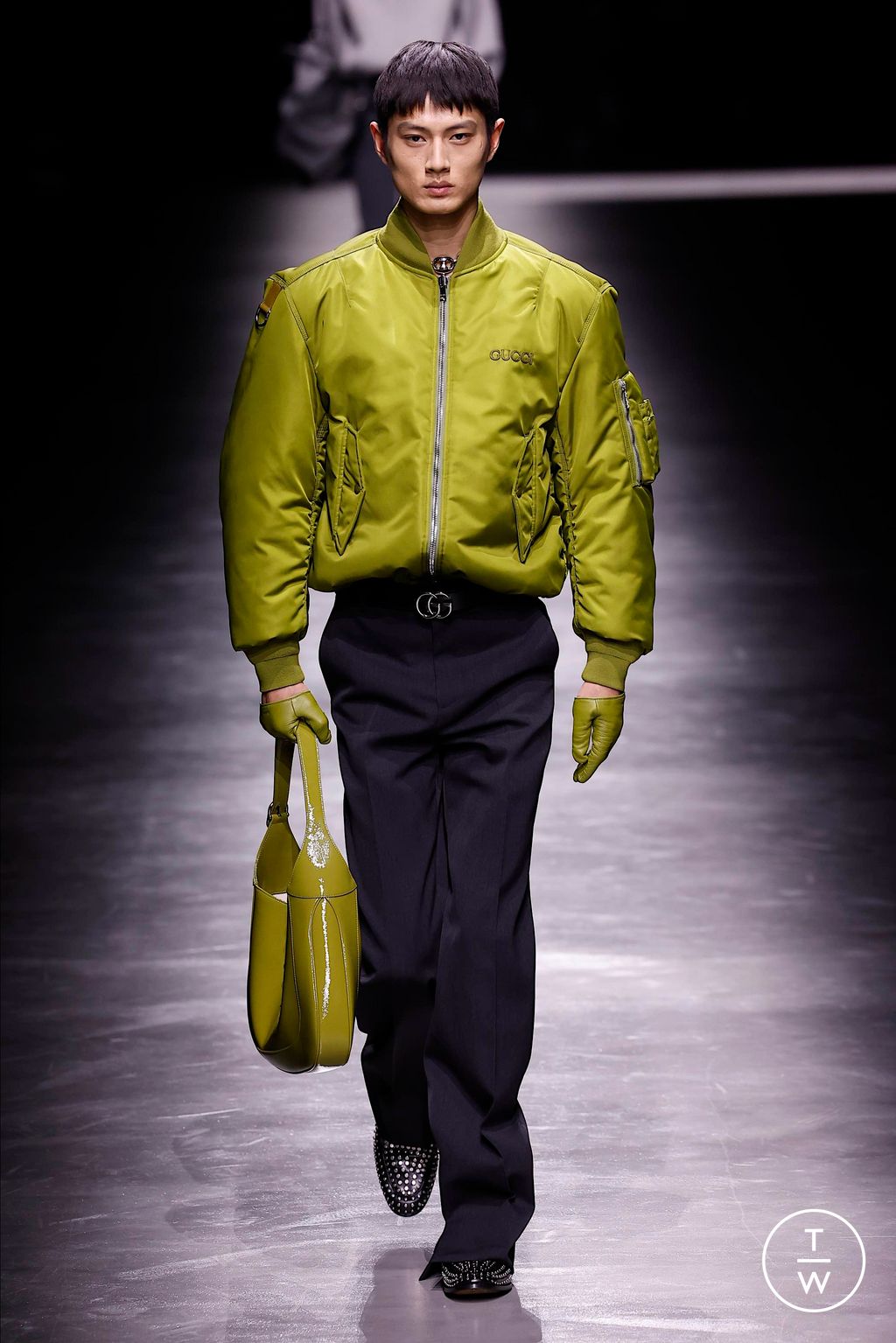Fashion Week Milan Fall/Winter 2024 look 38 de la collection Gucci menswear