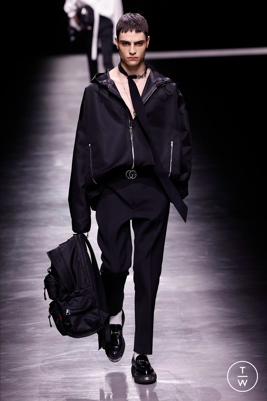 Fashion Week Milan Fall/Winter 2024 look 46 de la collection Gucci menswear
