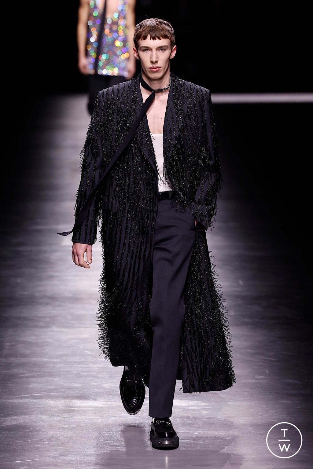 Fashion Week Milan Fall/Winter 2024 look 50 de la collection Gucci menswear