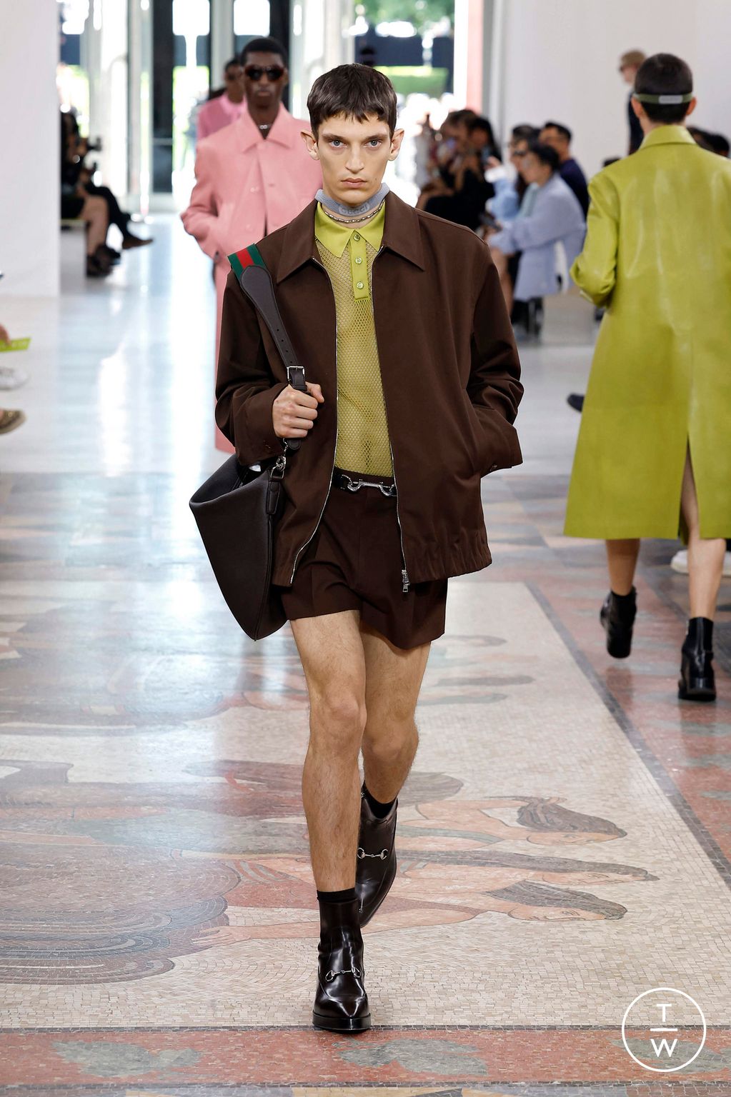 Fashion Week Milan Spring/Summer 2025 look 3 de la collection Gucci menswear