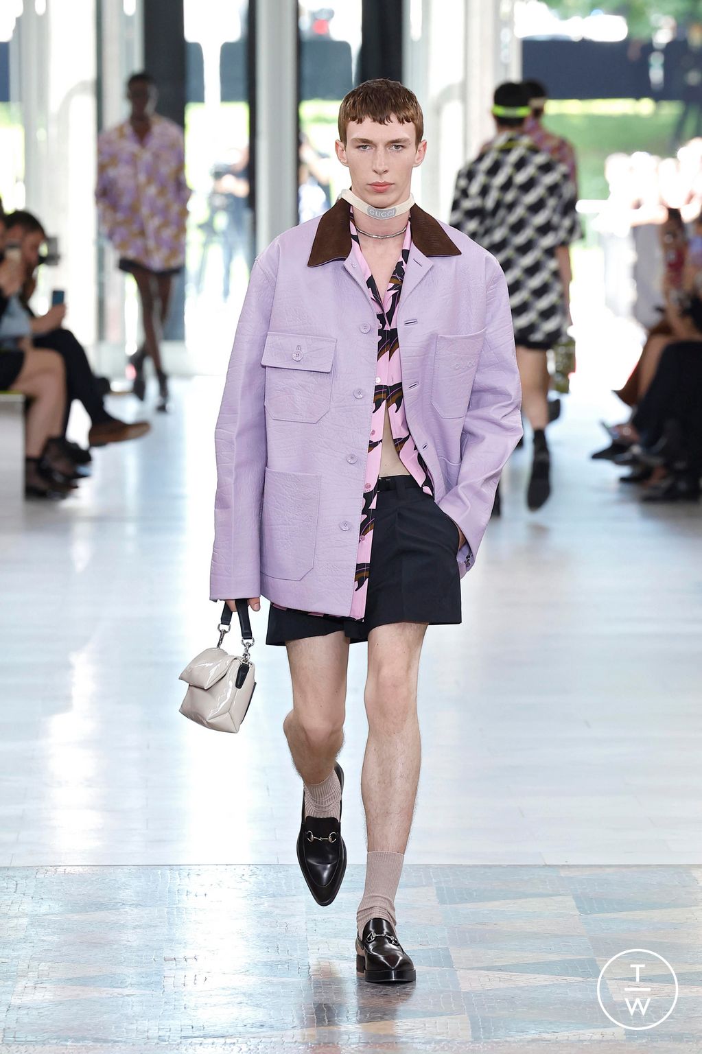 Fashion Week Milan Spring-Summer 2025 look 9 from the Gucci collection 男装