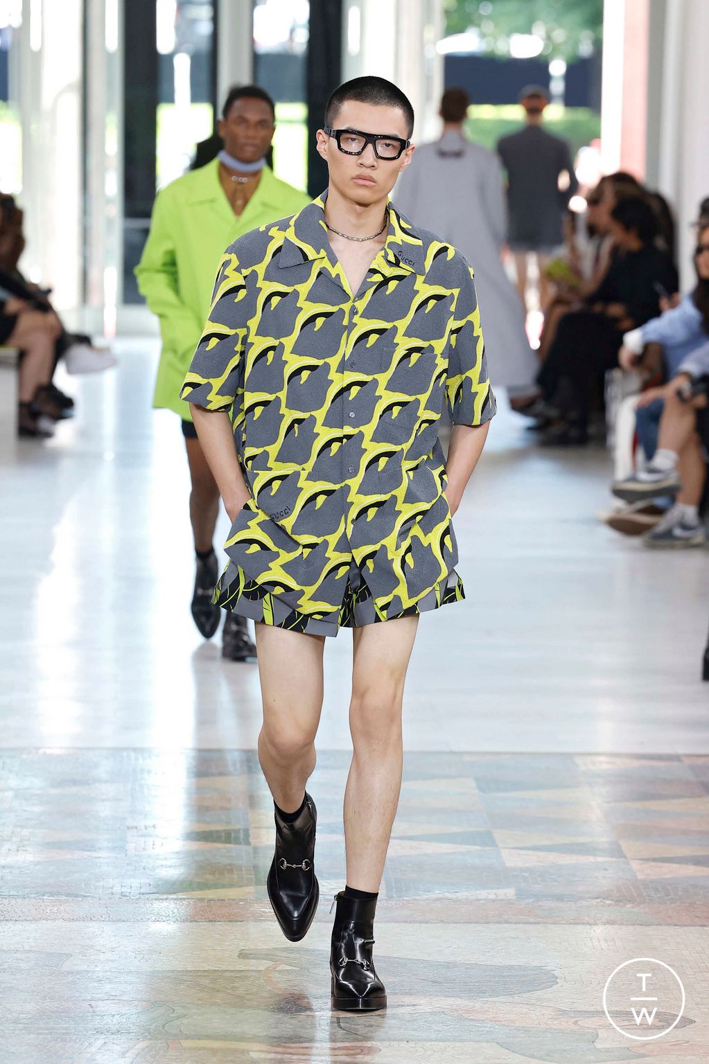 Fashion Week Milan Spring-Summer 2025 look 29 de la collection Gucci menswear