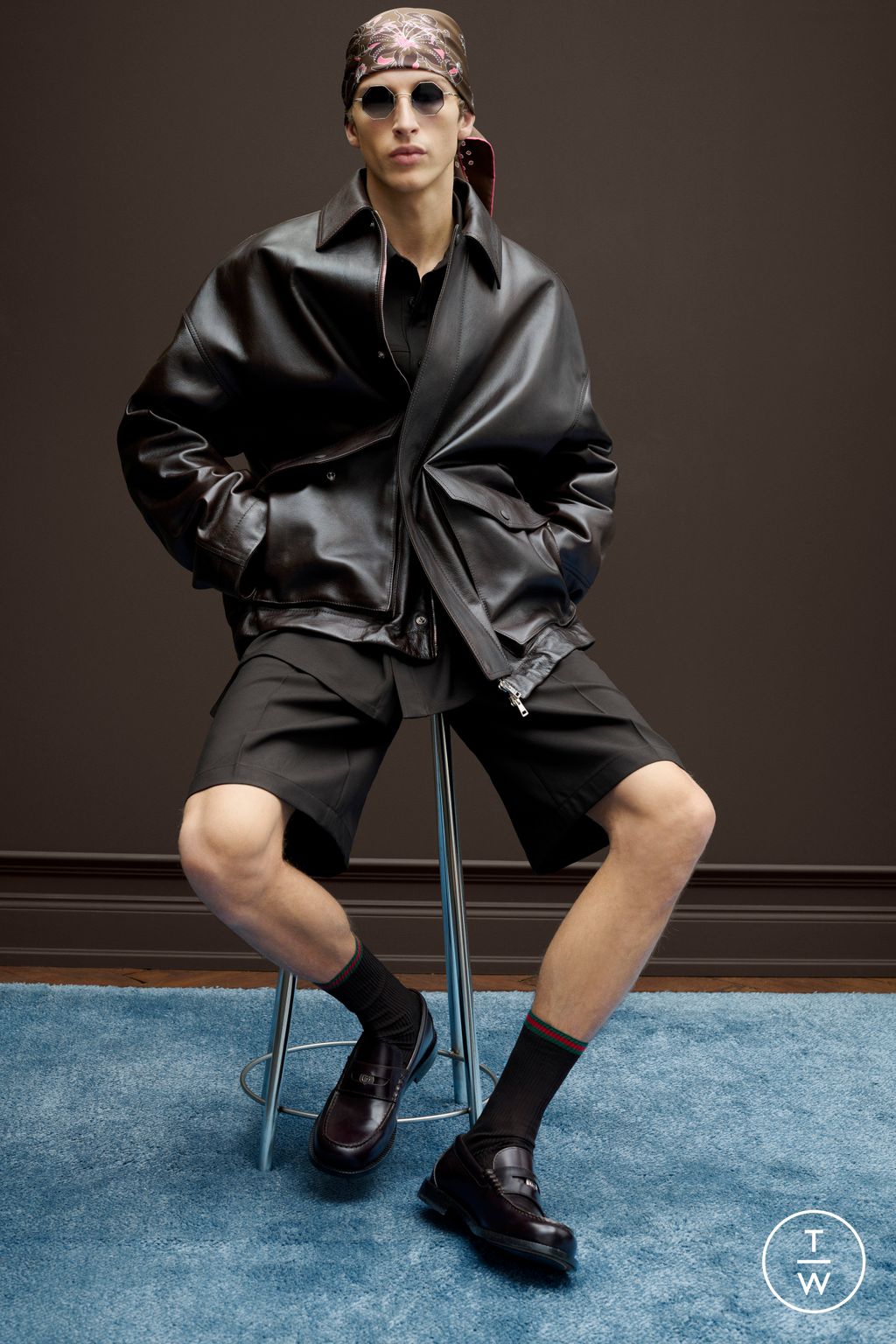 Fashion Week Milan Pre-Fall 2025 look 3 from the Gucci collection womenswear