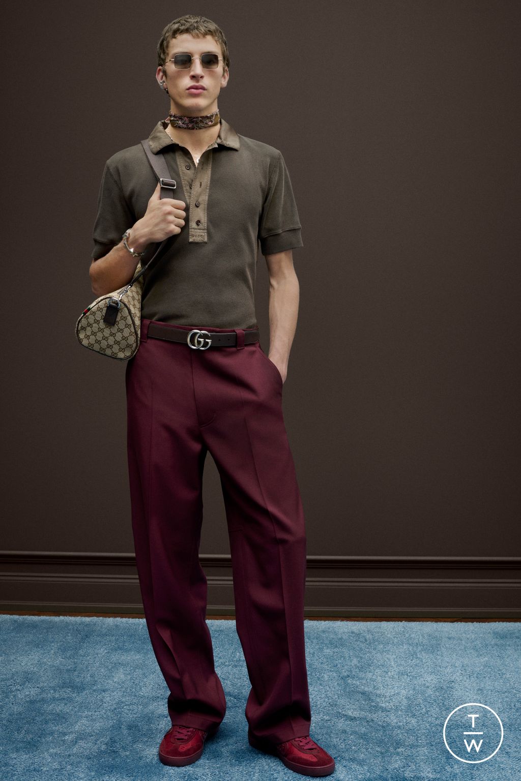 Fashion Week Milan Pre-Fall 2025 look 8 from the Gucci collection womenswear