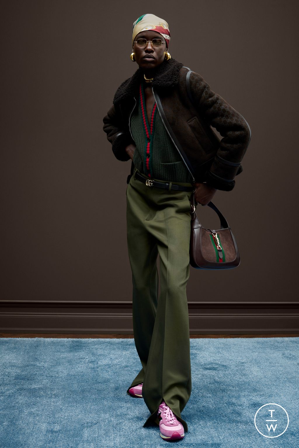 Fashion Week Milan Pre-Fall 2025 look 9 from the Gucci collection womenswear