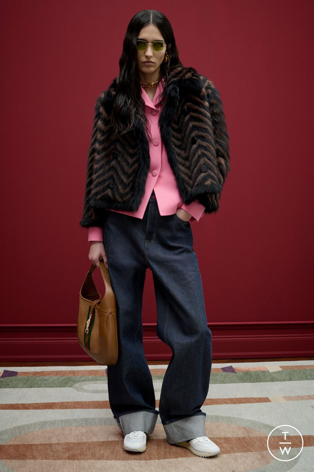 Fashion Week Milan Pre-Fall 2025 look 10 from the Gucci collection womenswear