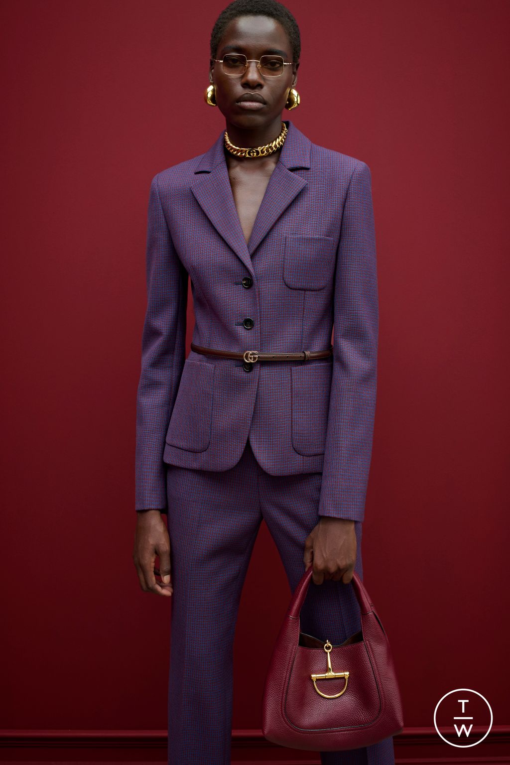Fashion Week Milan Pre-Fall 2025 look 13 from the Gucci collection womenswear