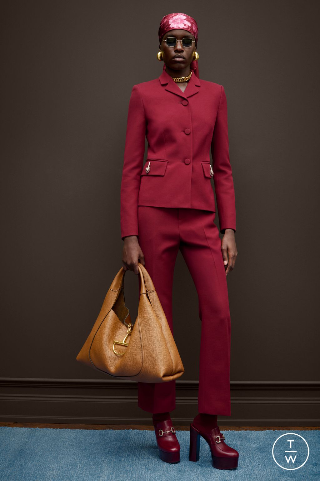 Fashion Week Milan Pre-Fall 2025 look 19 from the Gucci collection womenswear