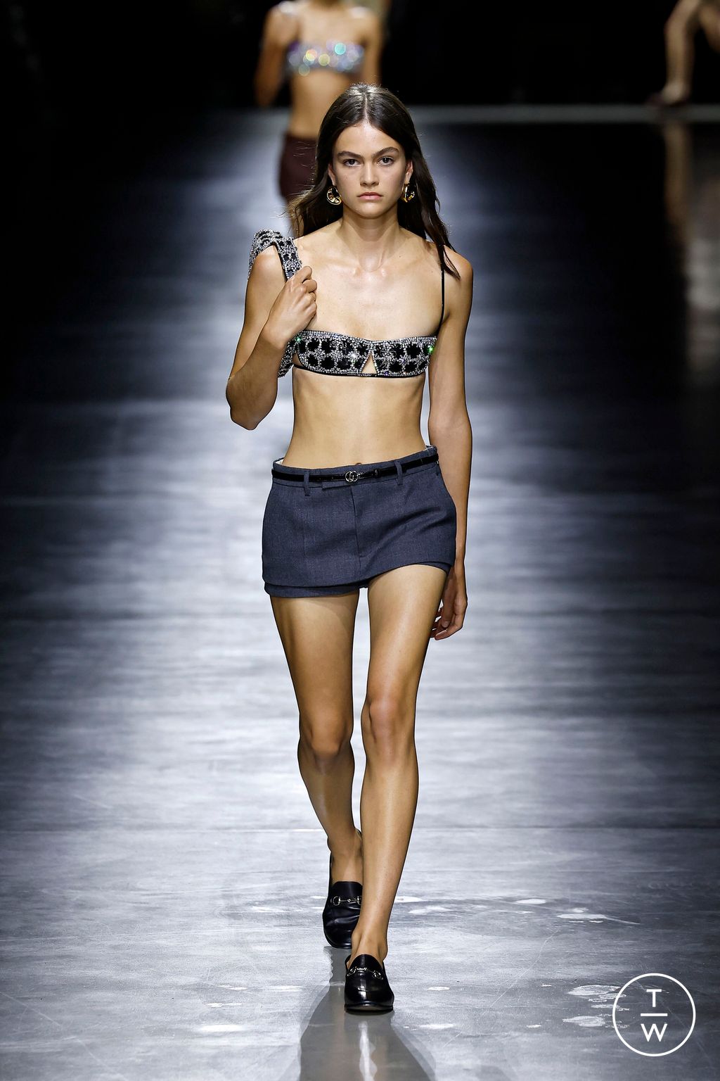 Fashion Week Milan Spring/Summer 2024 look 9 de la collection Gucci womenswear