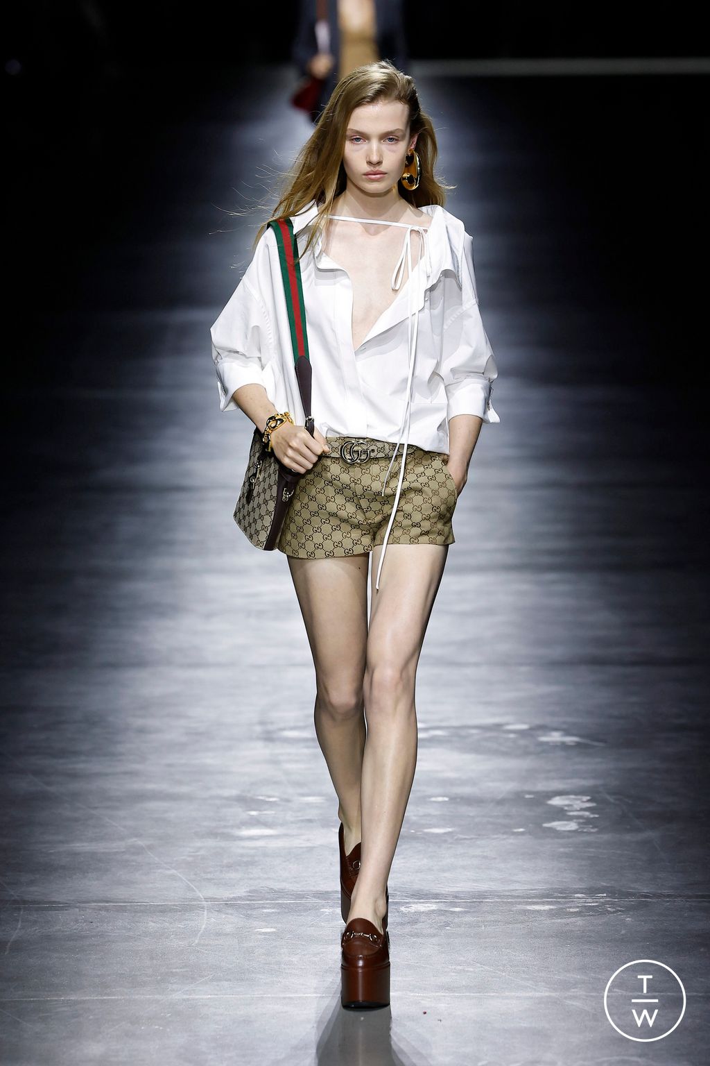 Fashion Week Milan Spring/Summer 2024 look 12 from the Gucci collection womenswear