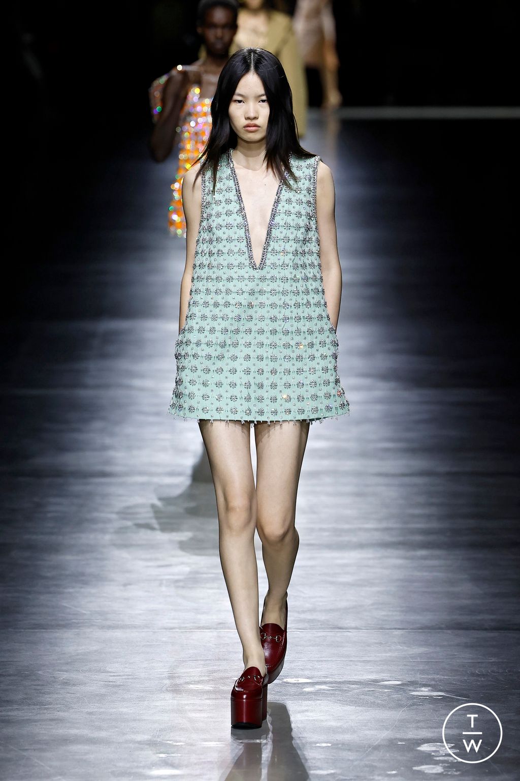 Fashion Week Milan Spring/Summer 2024 look 45 from the Gucci collection womenswear