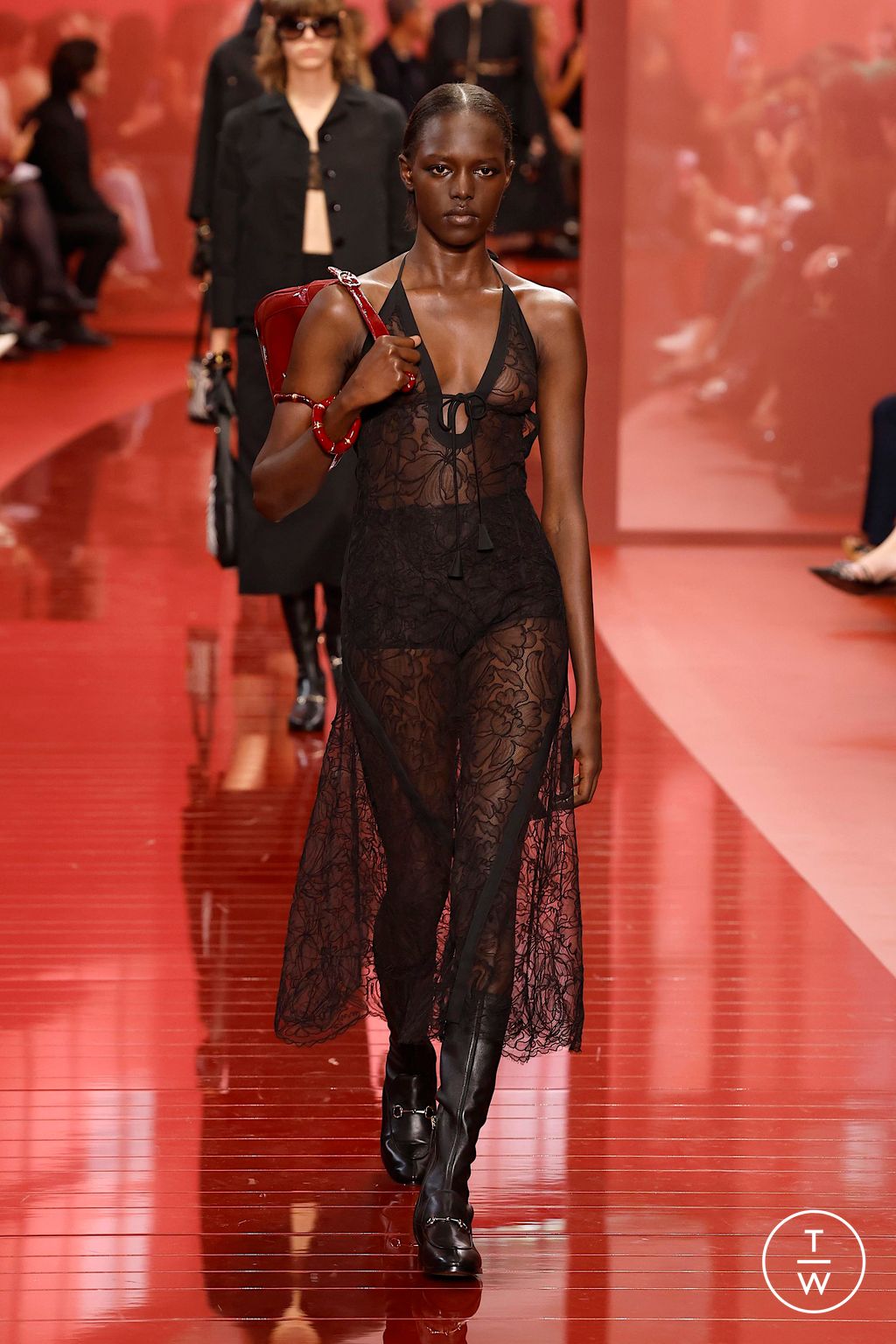 Fashion Week Milan Spring/Summer 2025 look 13 from the Gucci collection womenswear