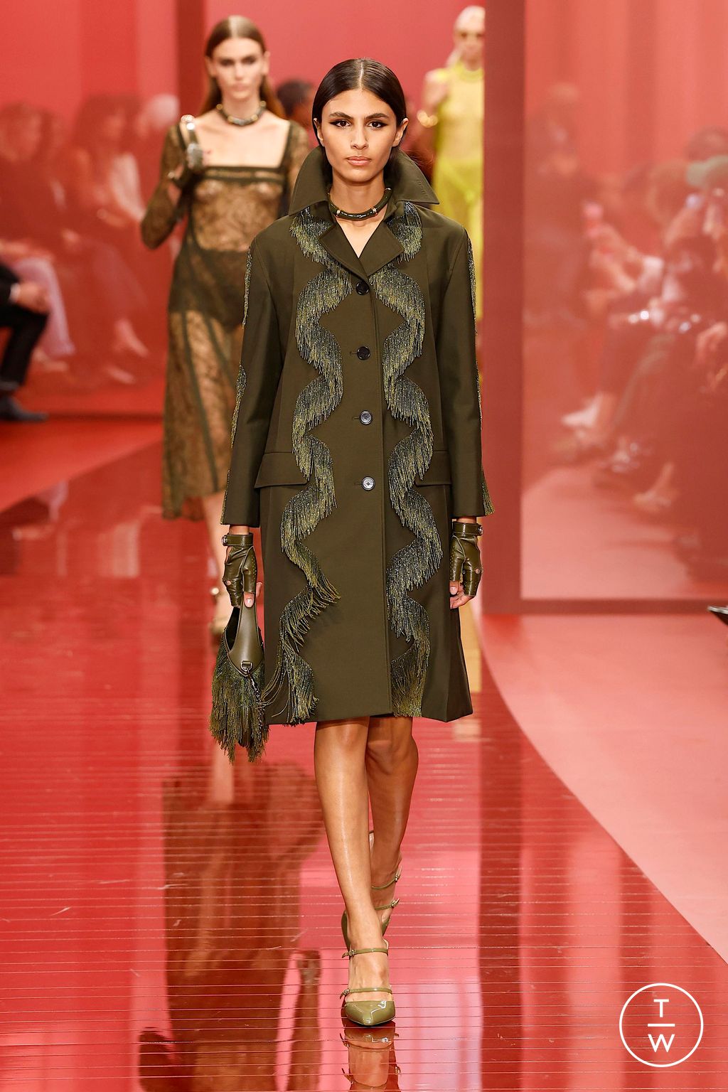 Fashion Week Milan Spring/Summer 2025 look 24 from the Gucci collection womenswear