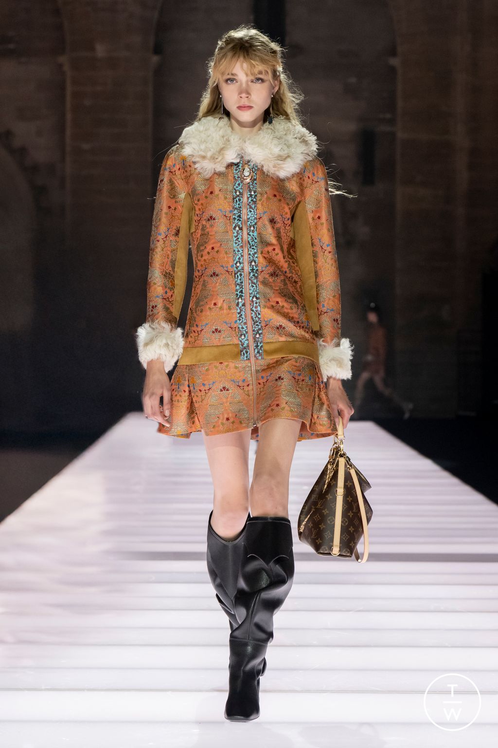Fashion Week Paris Resort 2026 look 6 from the Louis Vuitton collection womenswear