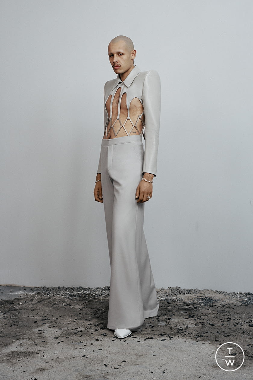 Fashion Week Milan Spring/Summer 2022 look 7 from the Han Kjobenhavn collection menswear