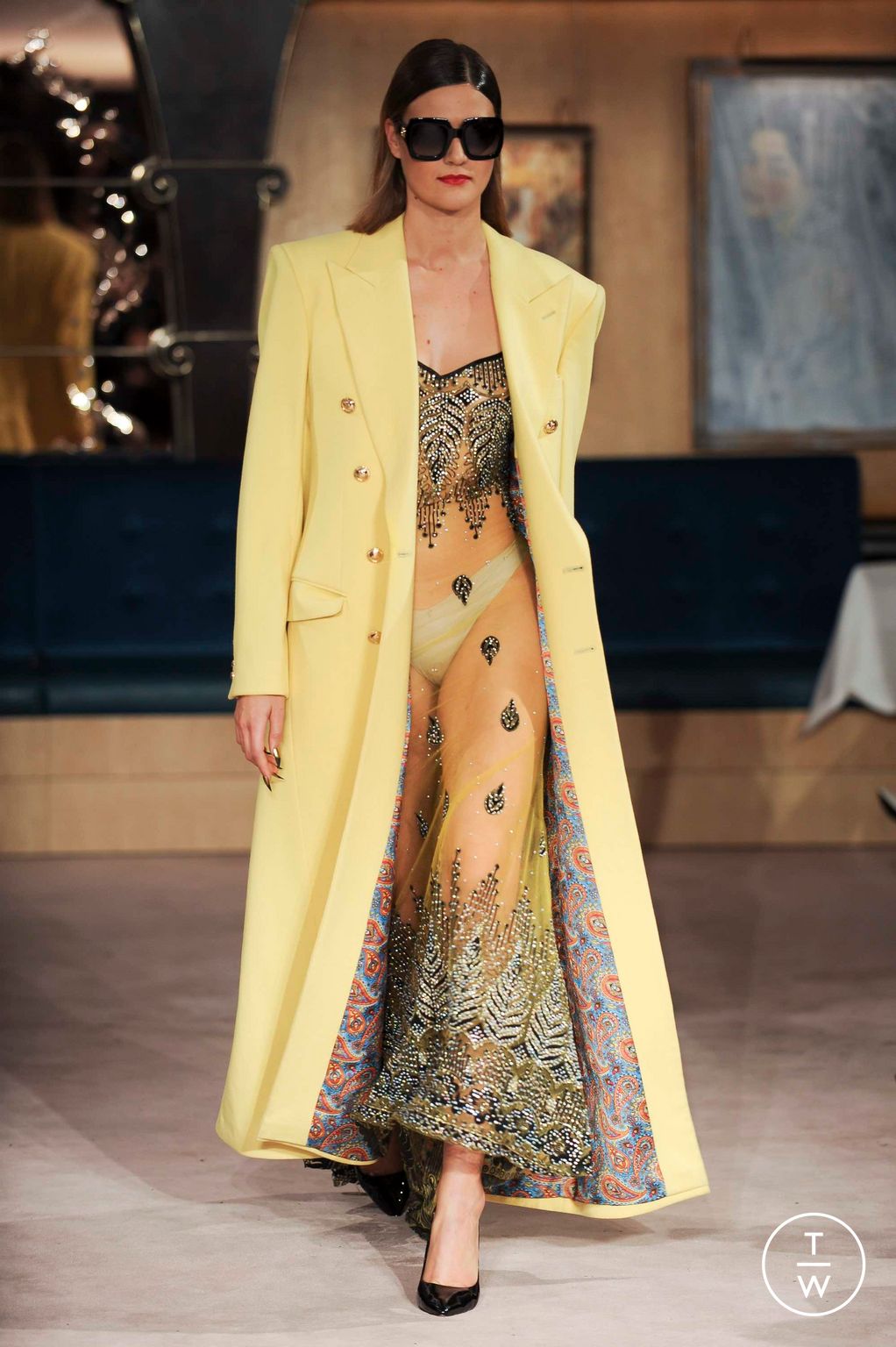 Fashion Week London Fall/Winter 2023 look 29 from the Helen Anthony collection womenswear
