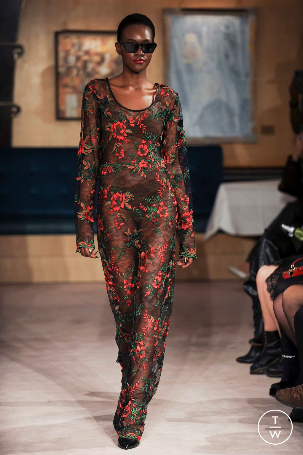 Fashion Week London Fall/Winter 2023 look 32 from the Helen Anthony collection womenswear
