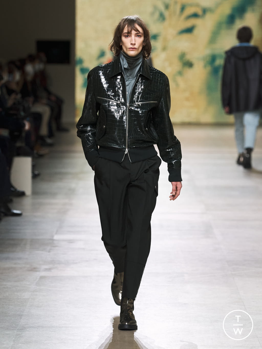 Fashion Week Paris Fall/Winter 2022 look 14 from the Hermès collection 男装