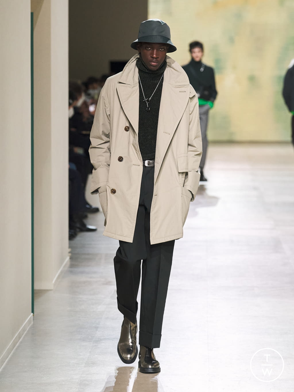 Fashion Week Paris Fall/Winter 2022 look 23 from the Hermès collection 男装