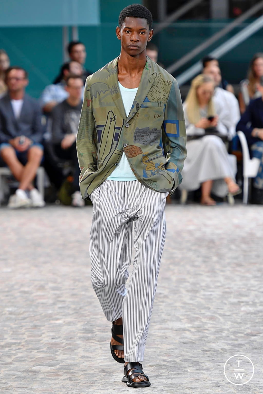 Fashion Week Paris Spring/Summer 2020 look 45 from the Hermès collection menswear