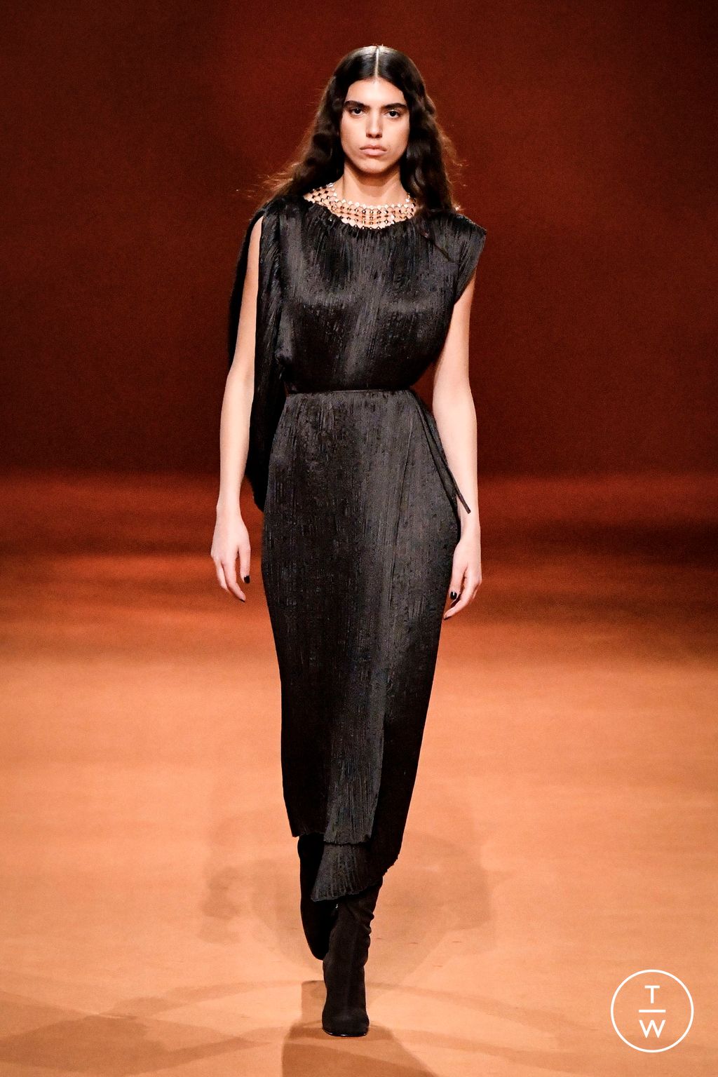 Fashion Week Paris Fall/Winter 2023 look 50 de la collection Hermès womenswear