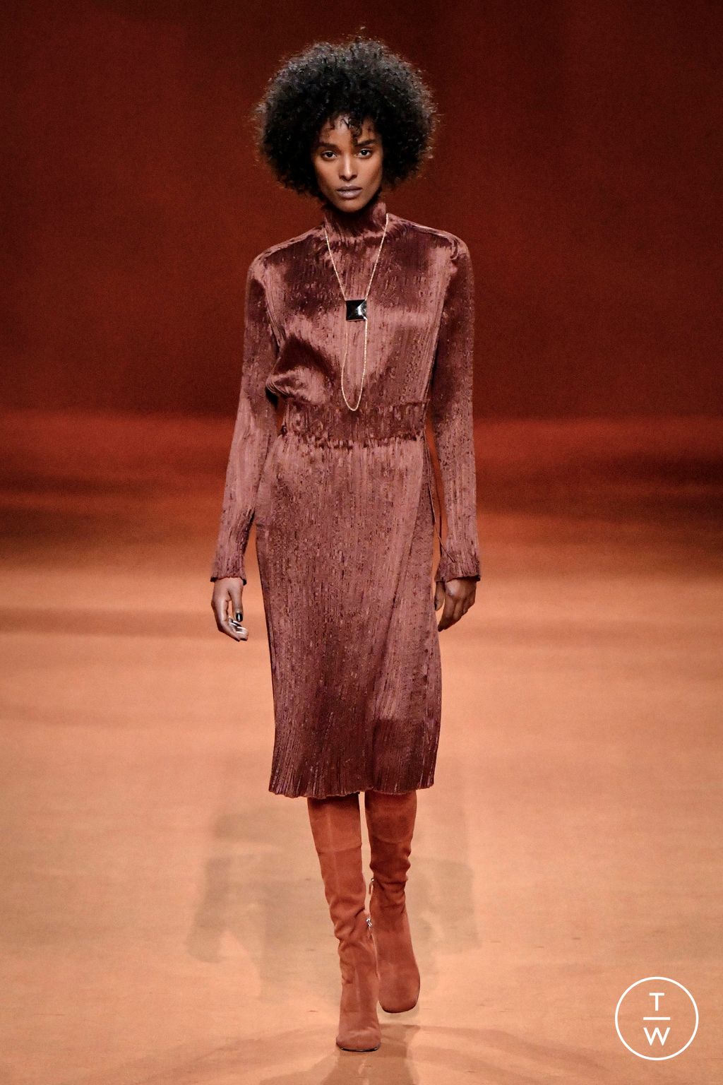 Fashion Week Paris Fall/Winter 2023 look 59 de la collection Hermès womenswear