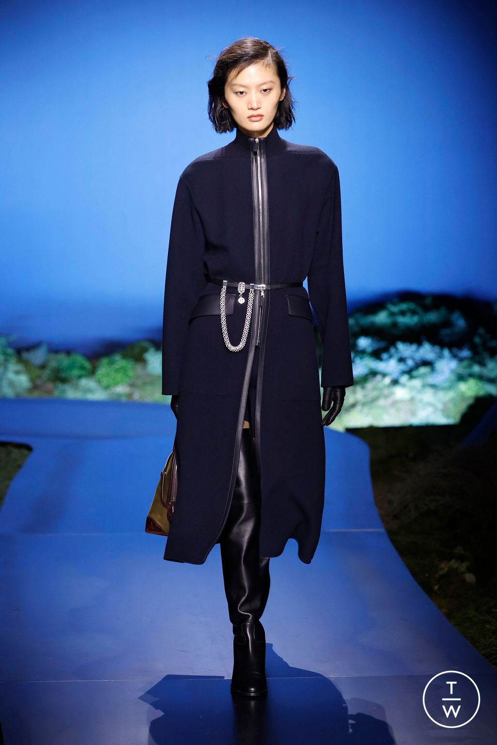 Fashion Week Paris Fall/Winter 2026 look 6 from the Hermès collection womenswear