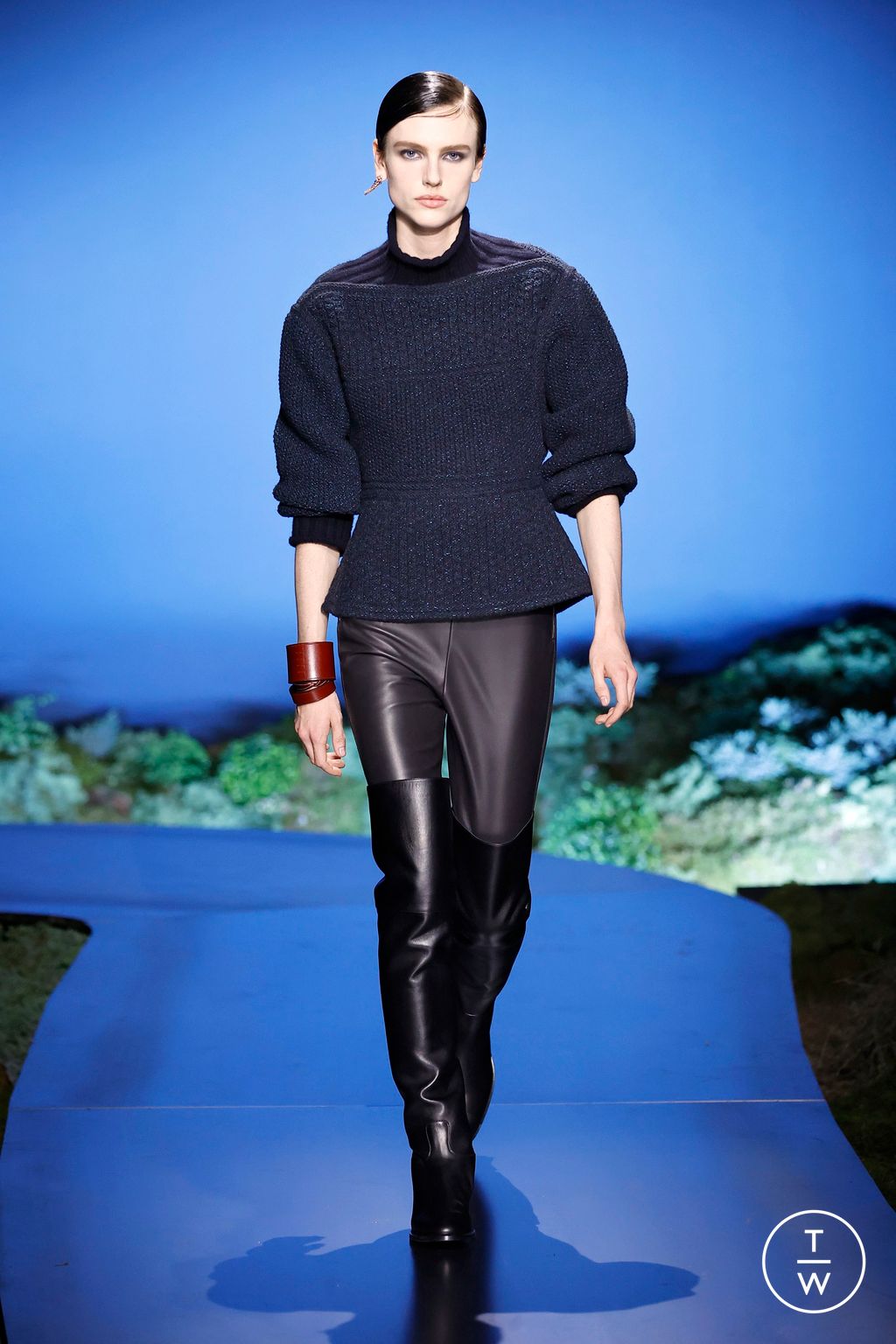 Fashion Week Paris Fall/Winter 2026 look 8 from the Hermès collection womenswear