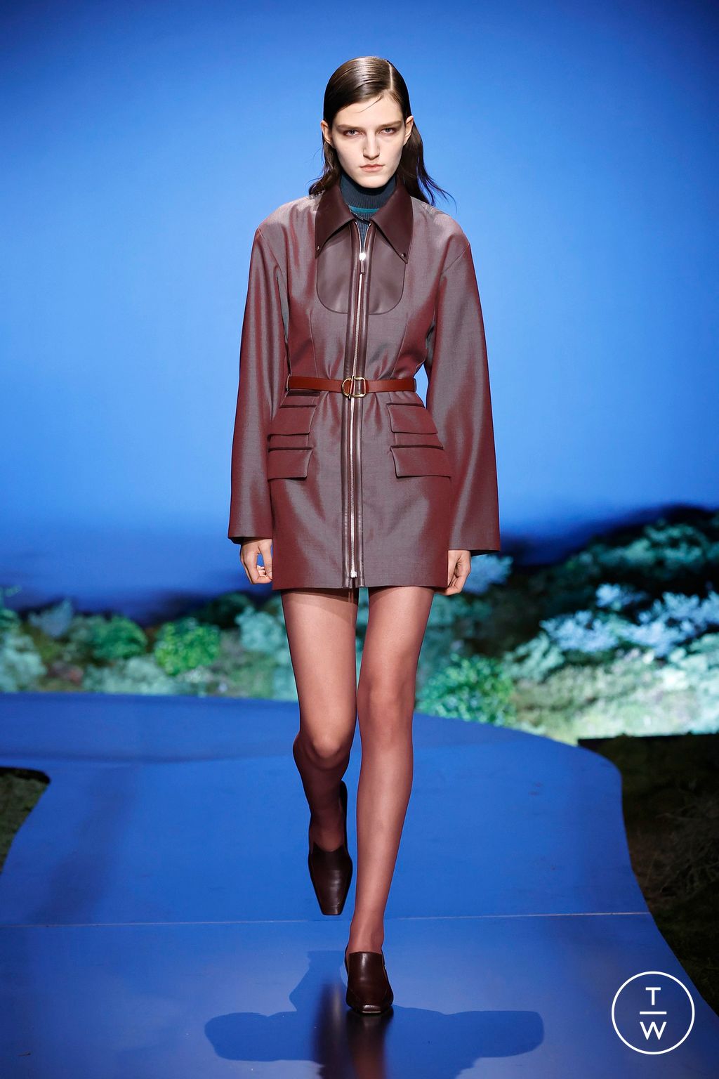 Fashion Week Paris Fall/Winter 2026 look 21 from the Hermès collection 女装