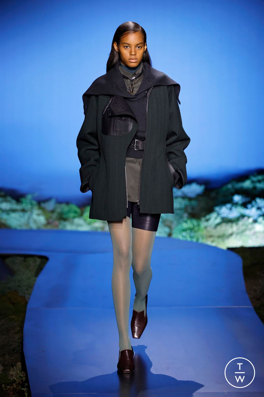 Fashion Week Paris Fall/Winter 2026 look 31 from the Hermès collection 女装