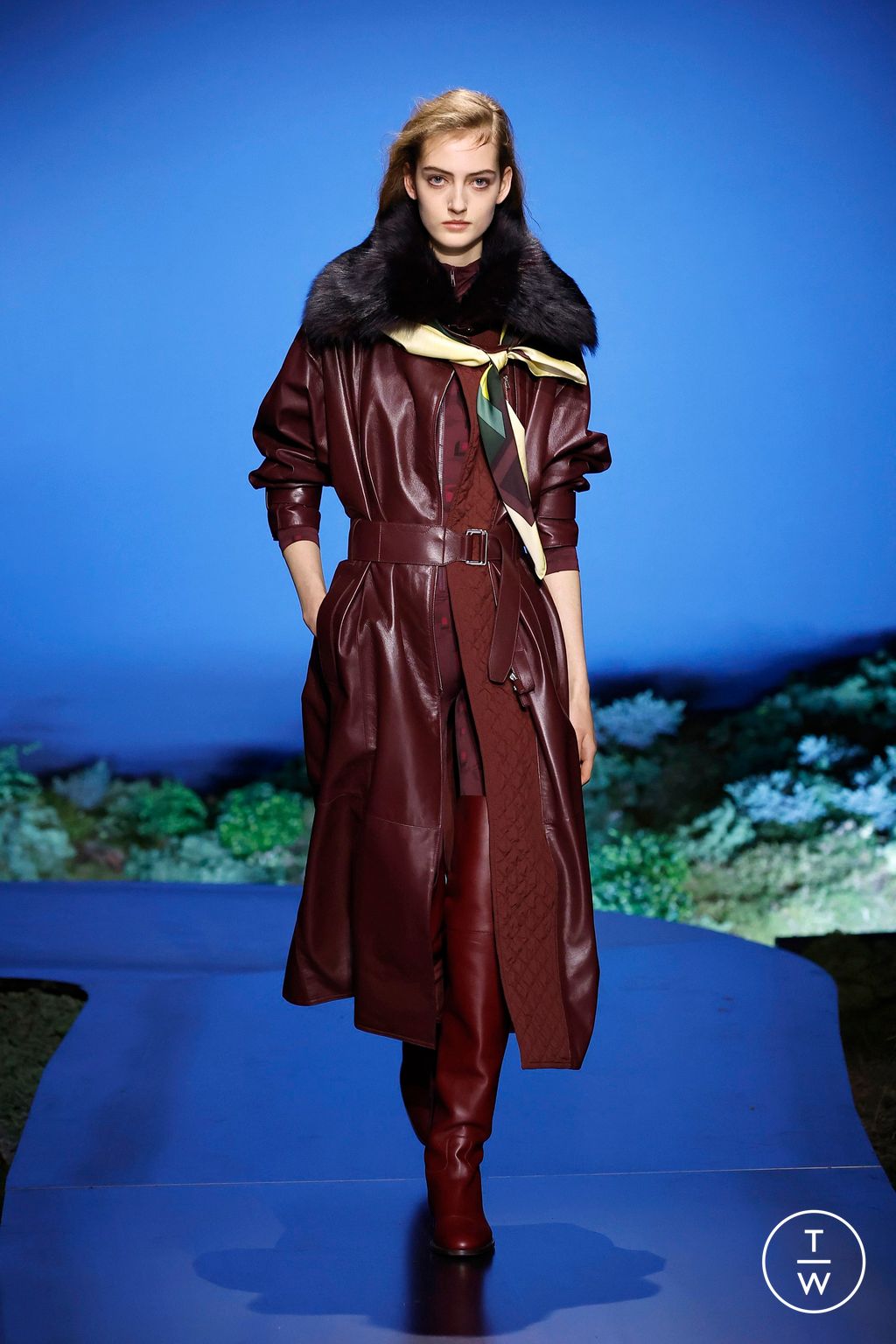 Fashion Week Paris Fall/Winter 2026 look 42 from the Hermès collection womenswear