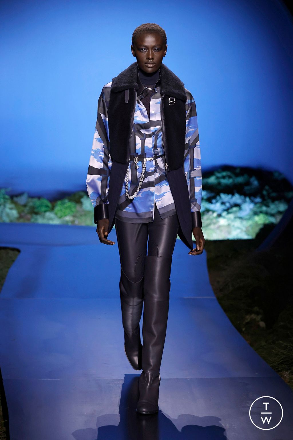 Fashion Week Paris Fall/Winter 2026 look 47 from the Hermès collection womenswear