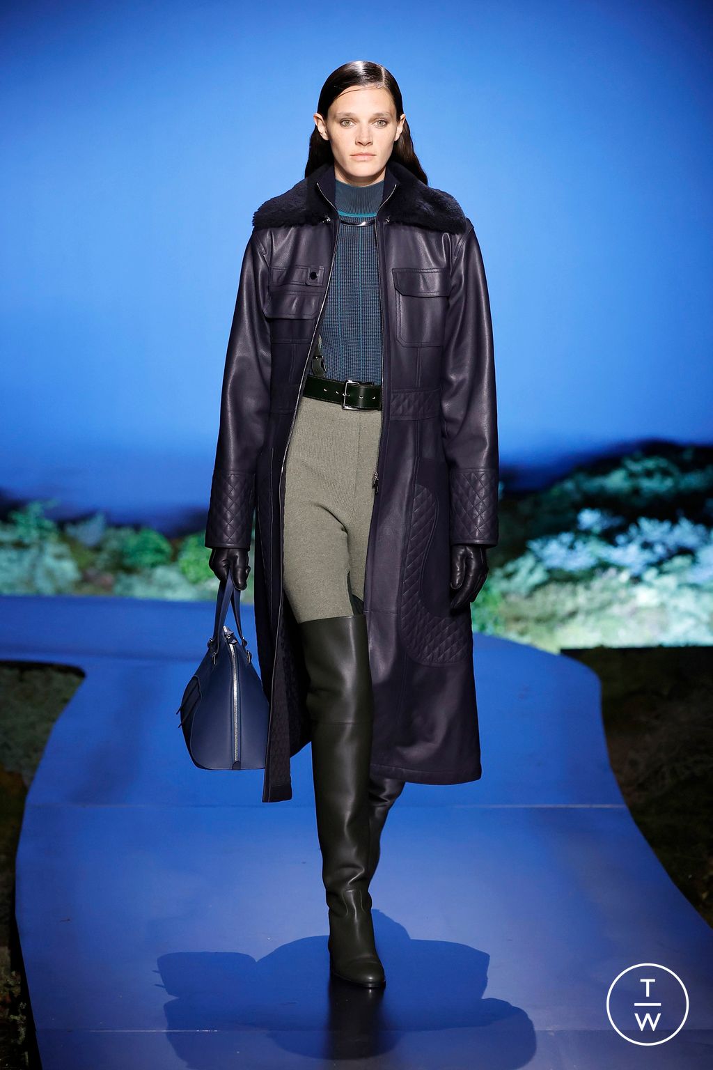 Fashion Week Paris Fall/Winter 2026 look 48 from the Hermès collection womenswear