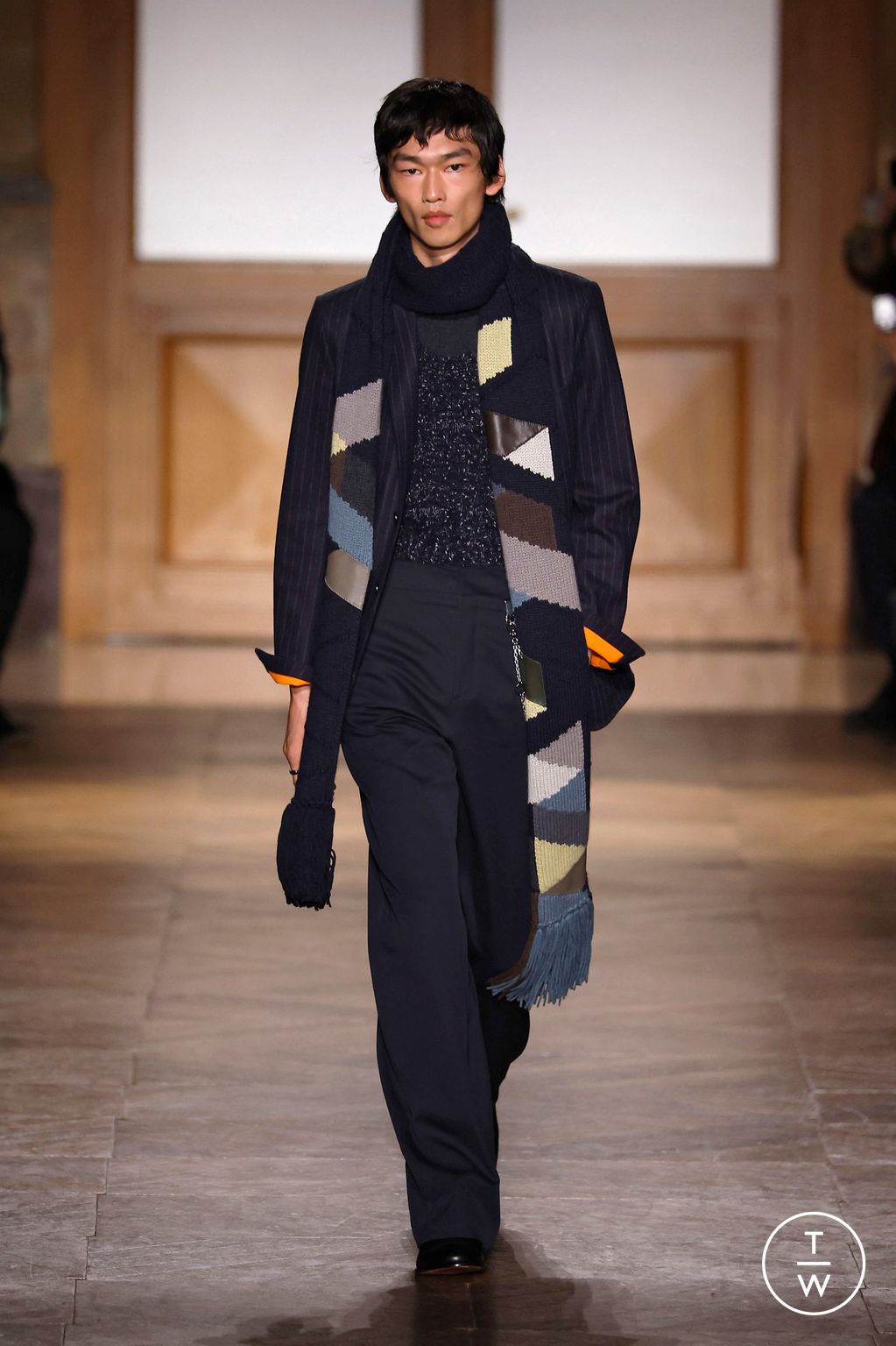 Fashion Week Paris Fall/Winter 2026 look 40 from the Hermès collection 男装