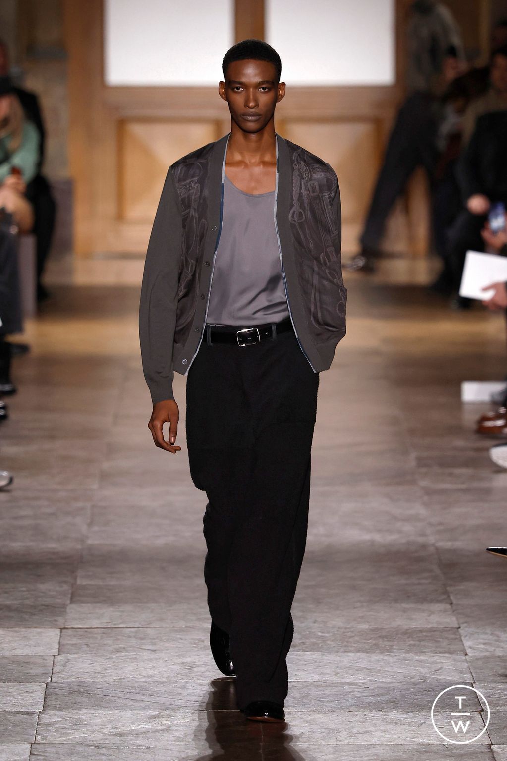 Fashion Week Paris Fall/Winter 2026 look 50 from the Hermès collection menswear