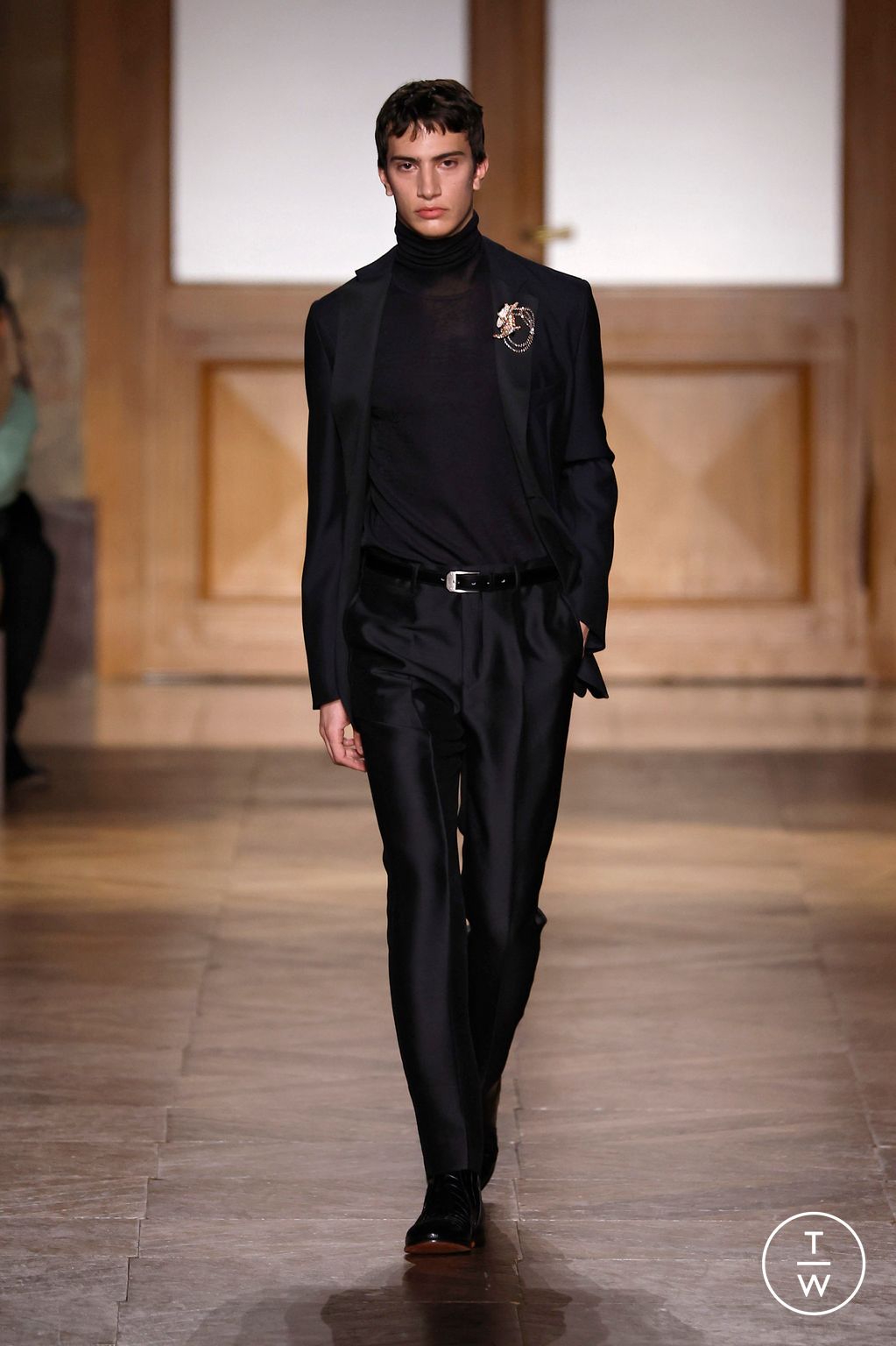 Fashion Week Paris Fall/Winter 2026 look 52 from the Hermès collection 男装