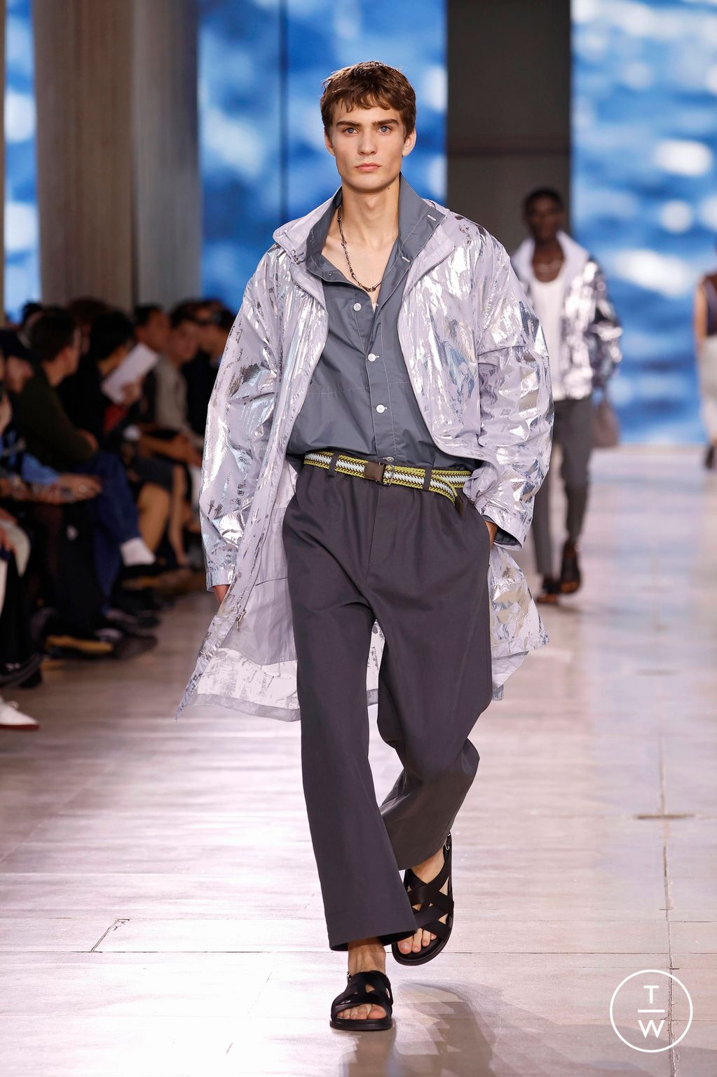 Fashion Week Paris Spring-Summer 2025 look 32 from the Hermès collection menswear