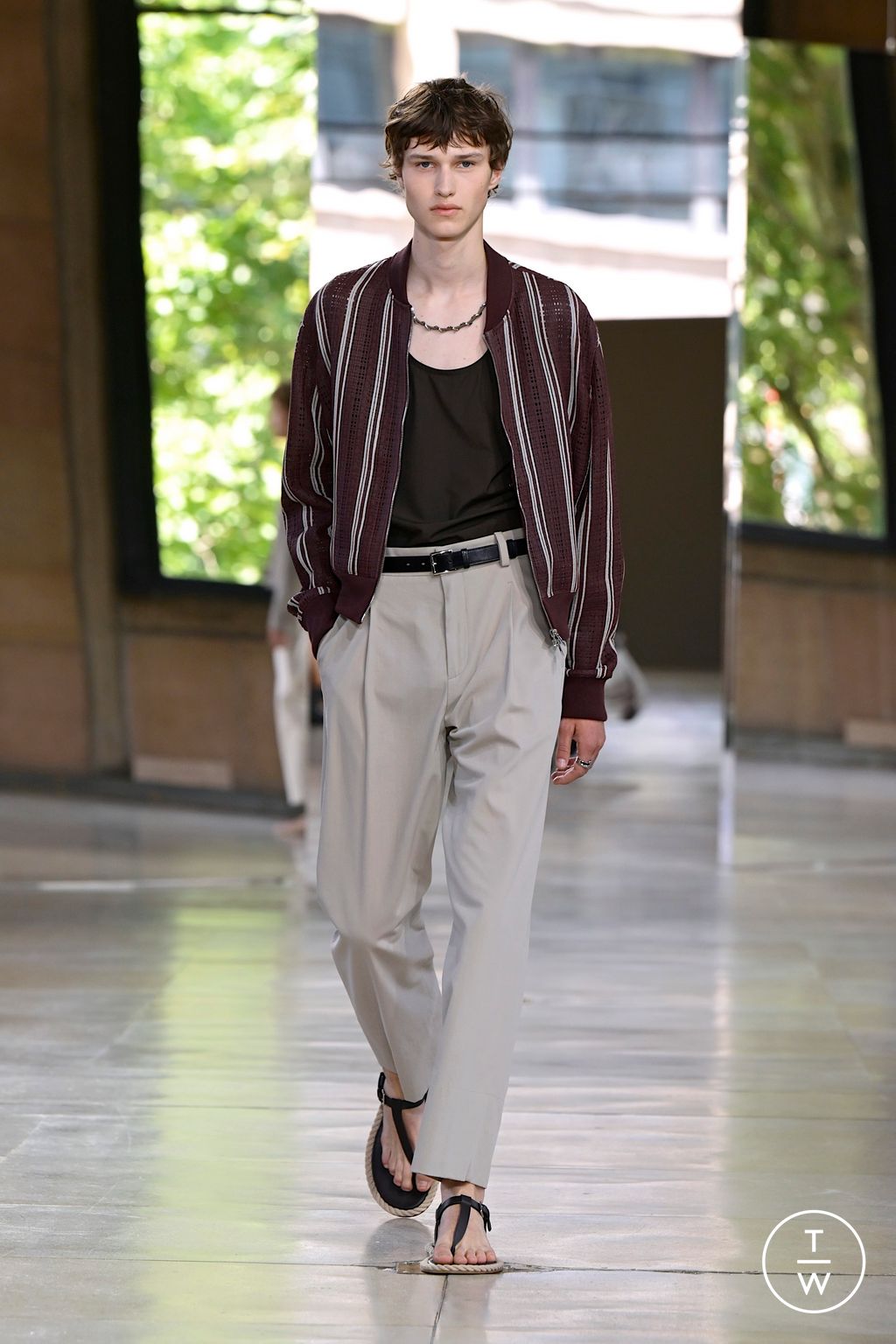Fashion Week Paris Spring/Summer 2026 look 37 from the Hermès collection menswear