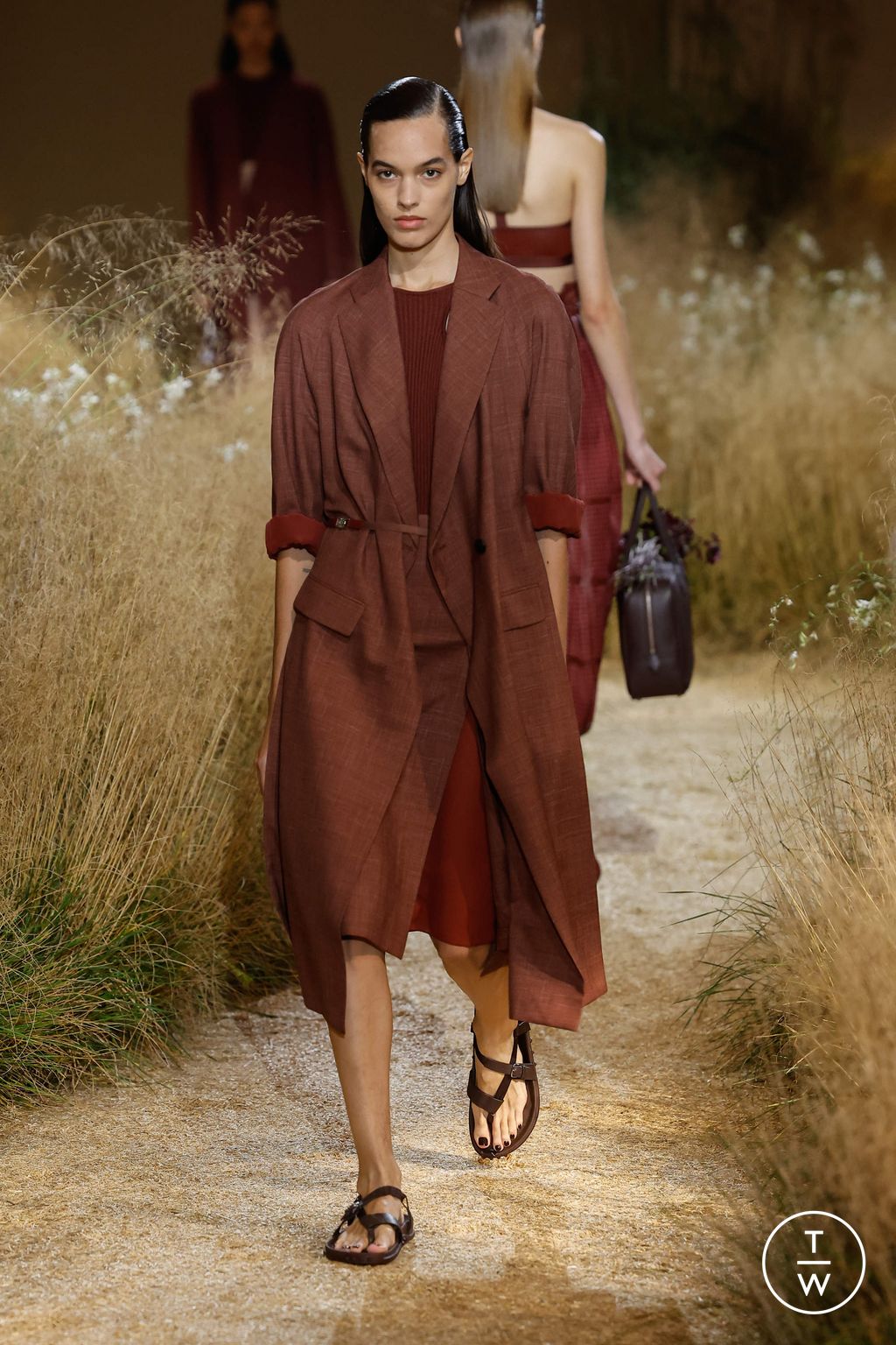 Fashion Week Paris Spring/Summer 2024 look 11 de la collection Hermès womenswear