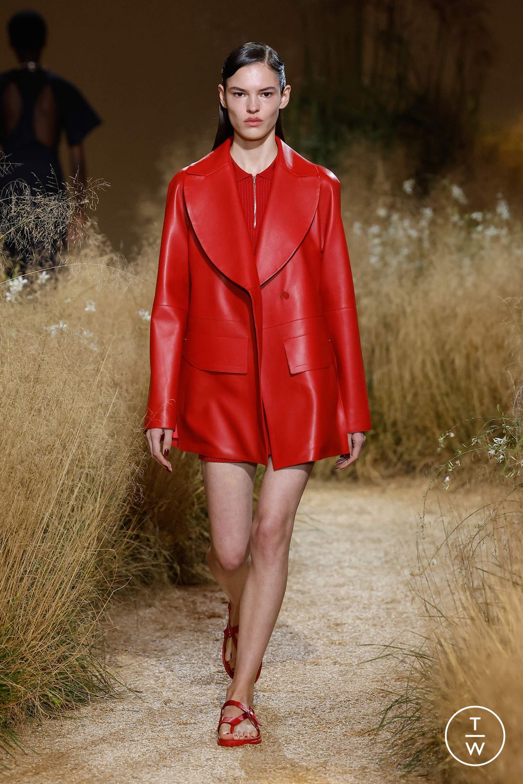Fashion Week Paris Spring/Summer 2024 look 45 from the Hermès collection womenswear