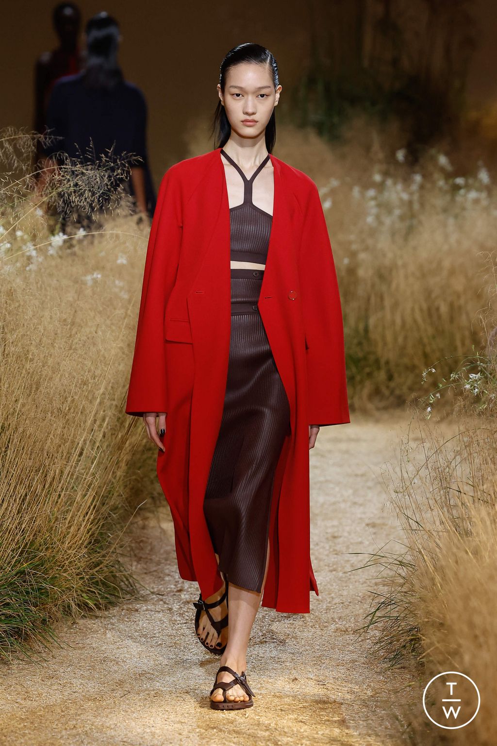 Fashion Week Paris Spring/Summer 2024 look 49 from the Hermès collection womenswear